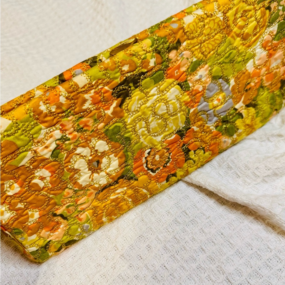 Floral Quilted Clutch